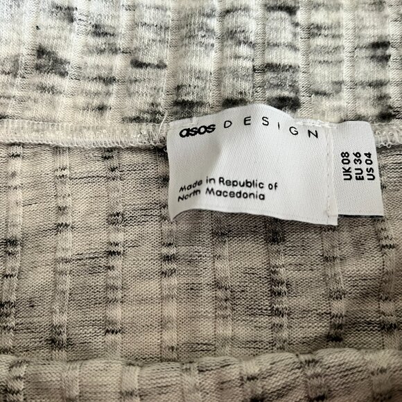 ASOS Design Soft Ribbed Midi Skirt - Picture 3 of 3